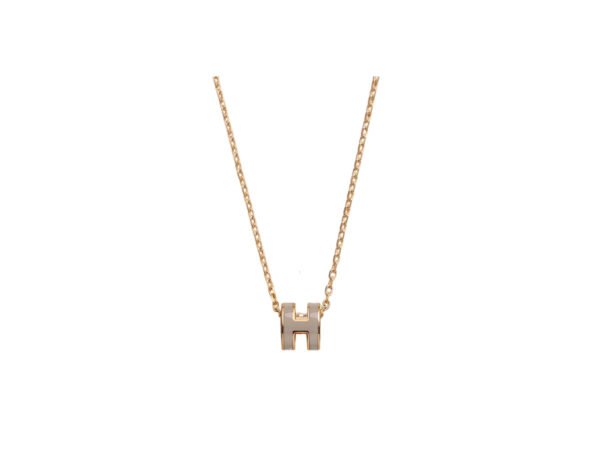 18K Mini Pop H Grey Necklace