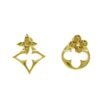 18K Louis Flower Gram Earrings
