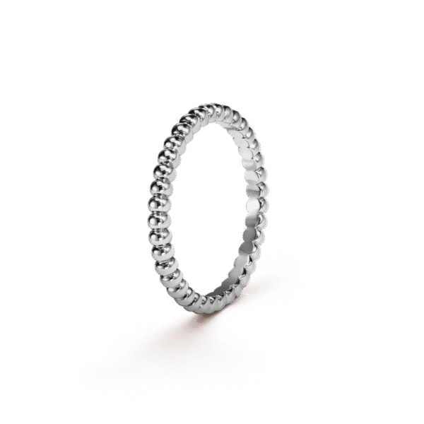 18K White Gold Perl¨¦e Pearls Of Gold Ring