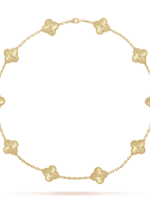 18K Vintage Alhambra 10 Motifs Necklace