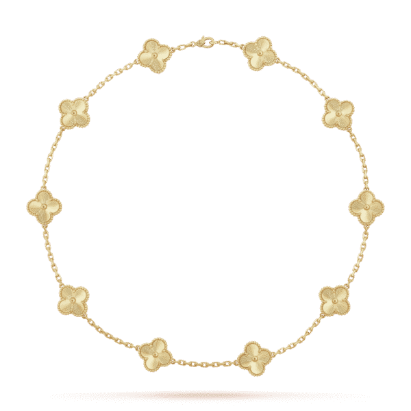 18K Vintage Alhambra 10 Motifs Necklace