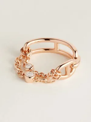 18K Chaine D'Ancre Chaos H Ring