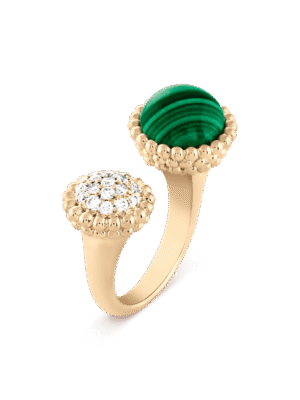 18K Perl¨¦e Couleurs Between The Finger Ring