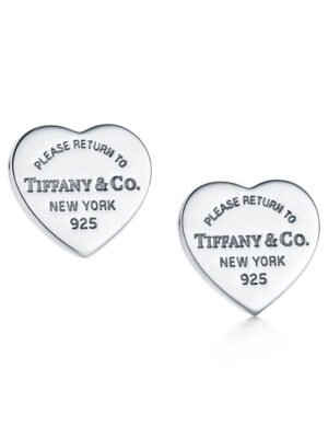 18K Return to Tiffany Heart Tag Stud Earrings