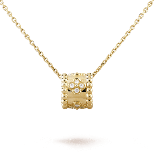 18K Yellow Gold Perl¨¦e Clovers Pendant Necklace