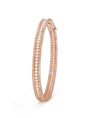 18K Rose Gold Perl¨¦e Diamonds One Row Bracelet