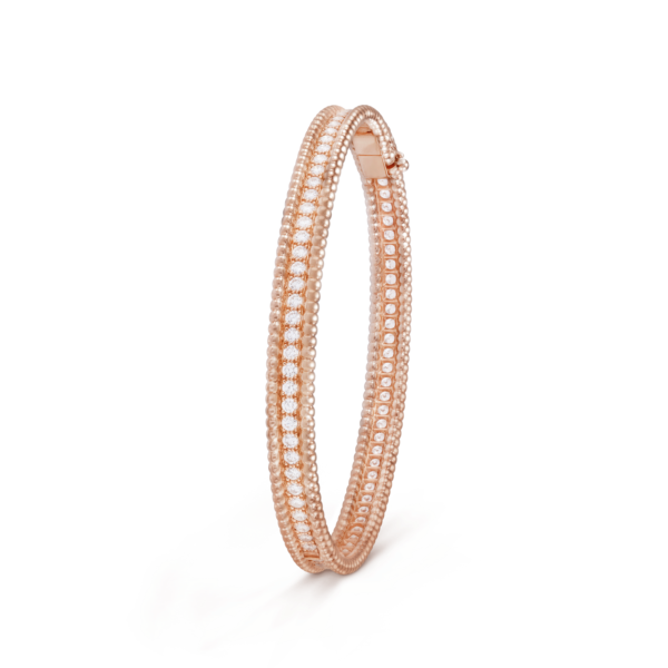 18K Rose Gold Perl¨¦e Diamonds One Row Bracelet