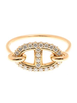18K Farandole Diamond H Ring