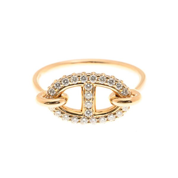 18K Farandole Diamond H Ring