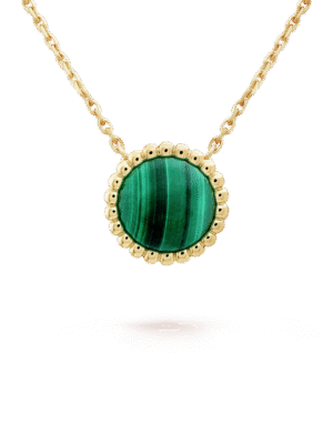 18K Perl¨¦e couleurs Malachite Necklace