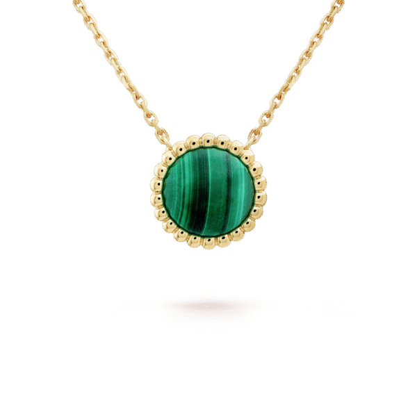 18K Perl¨¦e couleurs Malachite Necklace