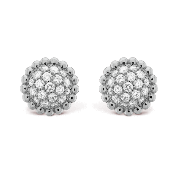 18K Perl¨¦e Diamonds Earrings