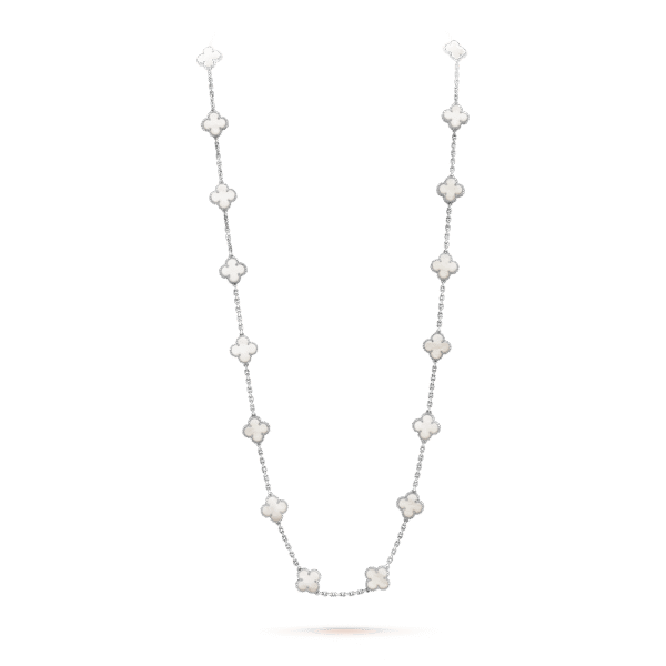 18K Vintage Alhambra 20 Motifs Long Necklace