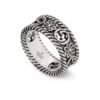 Double G Interlocking G Flowers Ring