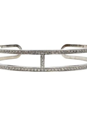 18K Ever Chain D¡¯ancre Cuff Diamond H Bracelet
