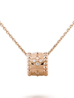 18K Rose Gold Perl¨¦e Clovers Pendant Necklace