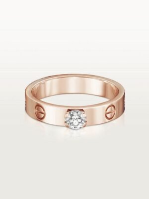 18K Love Solitaire Ring