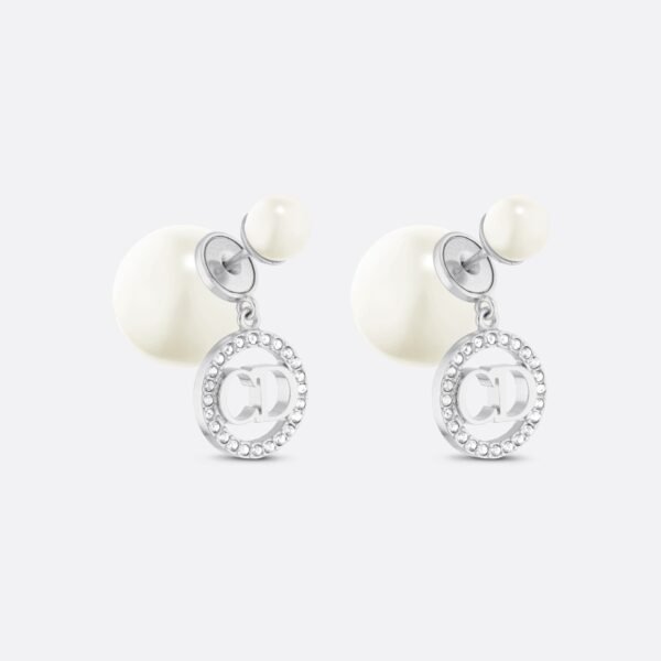 18K CD Tribales White Resin Pearls Earrings