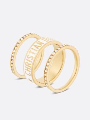 18K CD Code Ring Set