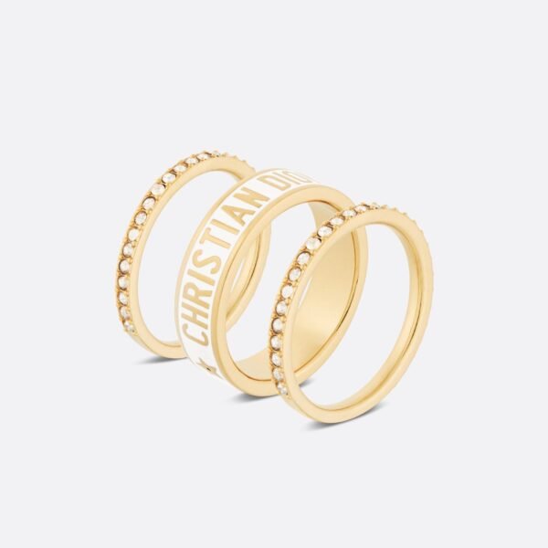 18K CD Code Ring Set