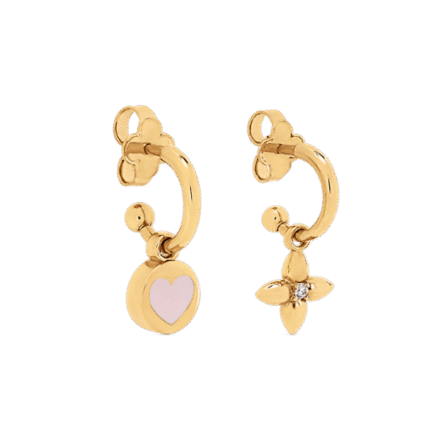 18K Louis Iconic Heart Earrings