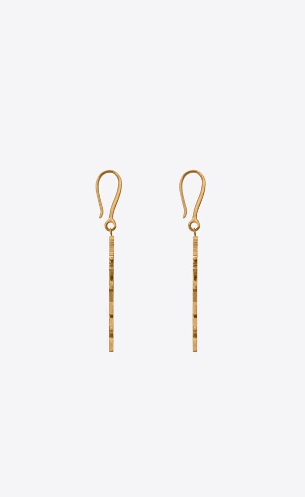 18K Saint Monogram Palmier Statement Earrings