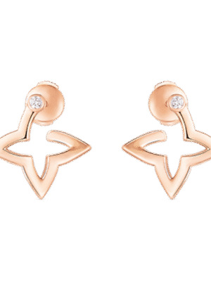 18K Louis Blossom Mini Hoops Earrings