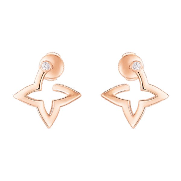18K Louis Blossom Mini Hoops Earrings