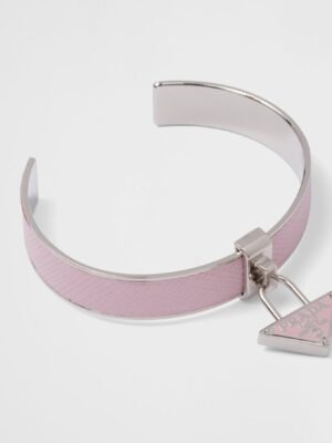 18K Pra Triangle Charm Cuff Bracelet