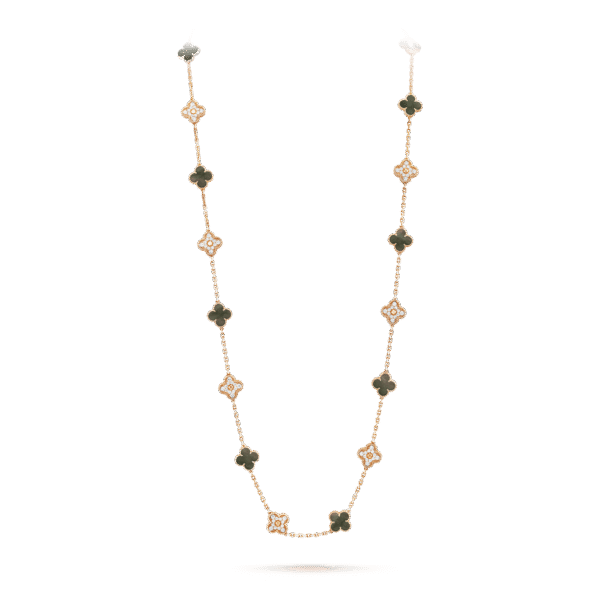 18K Vintage Alhambra 20 Motifs Long Necklace