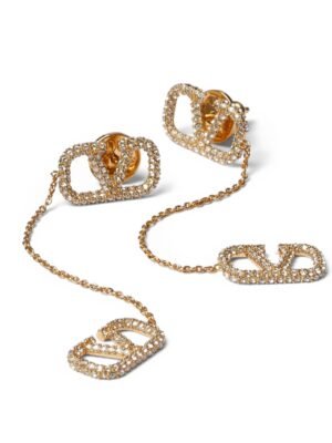 18K Garavani Crystal Vlogo Signature Earrings
