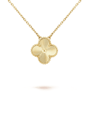 18K Vintage Alhambra Pendant Clover Necklace