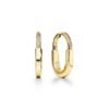 18K T Lock Diamonds Medium Earrings