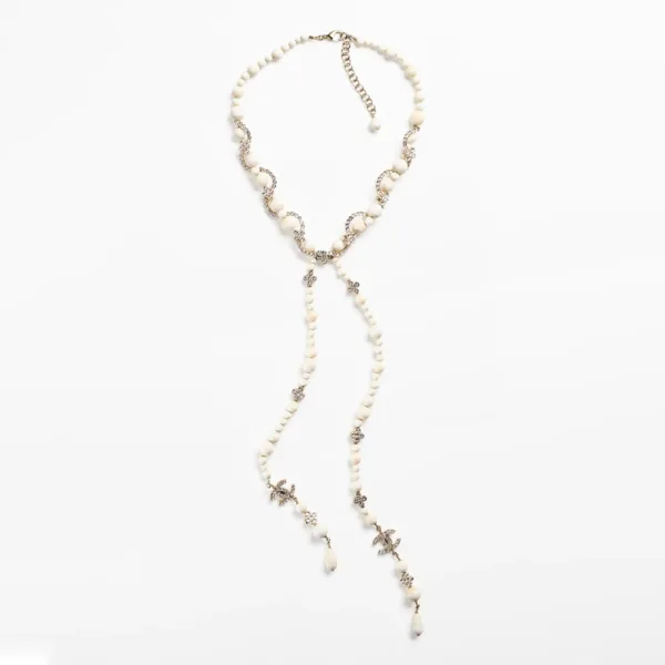 18K CC Pearl Chain Necklace