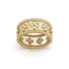18K Yellow Gold Perl¨¦e Clovers Ring