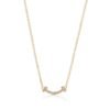 18K T Small Diamond Pendant Necklace