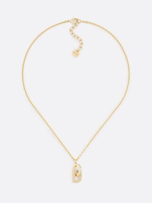 18K CD Lock Necklace