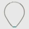 Double G Enamel Chain Necklace