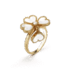 18K Sweet Alhambra Effeuillage Pearls Ring