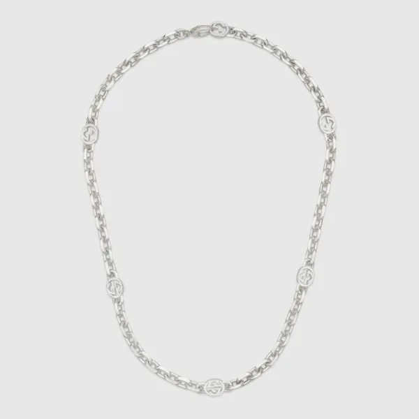 Double G Interlocking G Chain Necklace