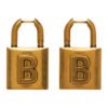 18K BB Gold Small Lock Earrings