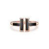18K T Black Onyx Wire Ring
