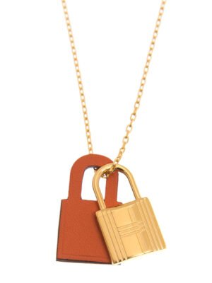 18K O'Kelly Orange Pendant H Necklace