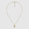 18K Double G Interlocking G Necklace