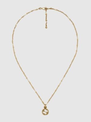 18K Double G Interlocking G Necklace