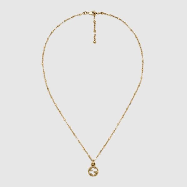 18K Double G Interlocking G Necklace