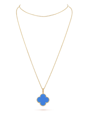 18K Magic Alhambra Agate Clover Necklace