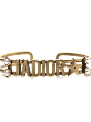 18K CD J¡¯adior Pearls Open Cuff Bracelet