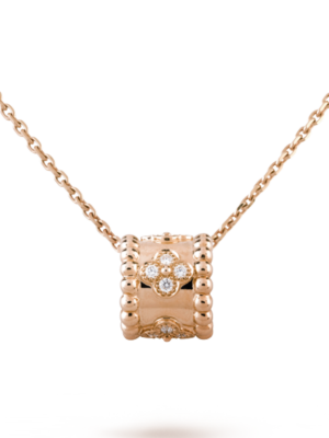 18K Rose Gold Perl¨¦e Clovers Pendant Necklace