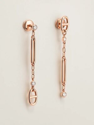 18K Chaine D'ancre Chaos H Earrings